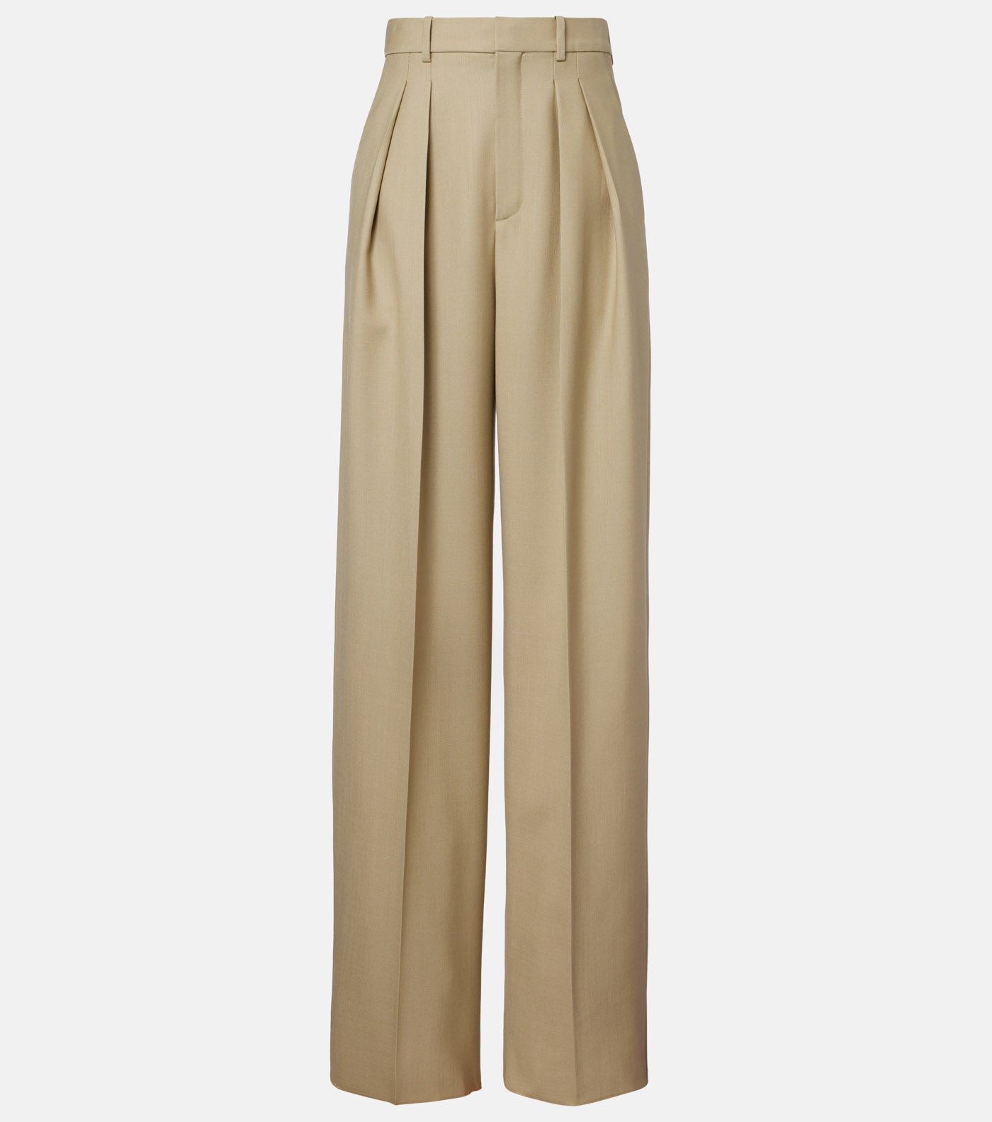 36 Saint Laurent, Wool And Silk Wide Leg Pants, Mytheresa.com