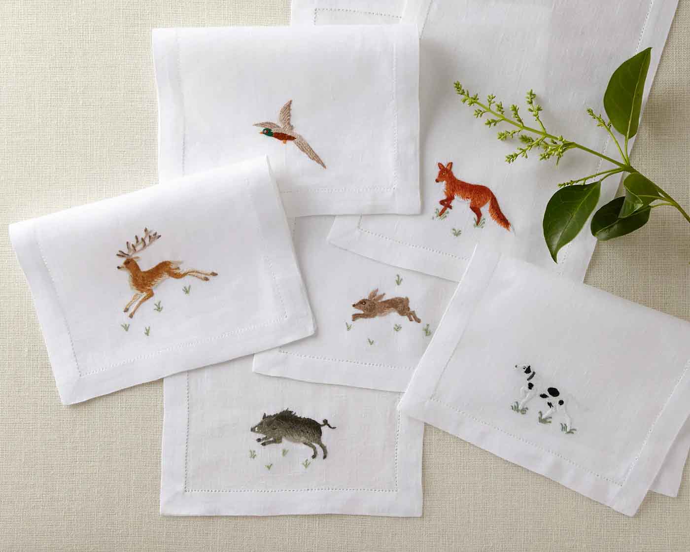 82 La Chasse, Cocktail Napkins, Ebraunnewyork.com