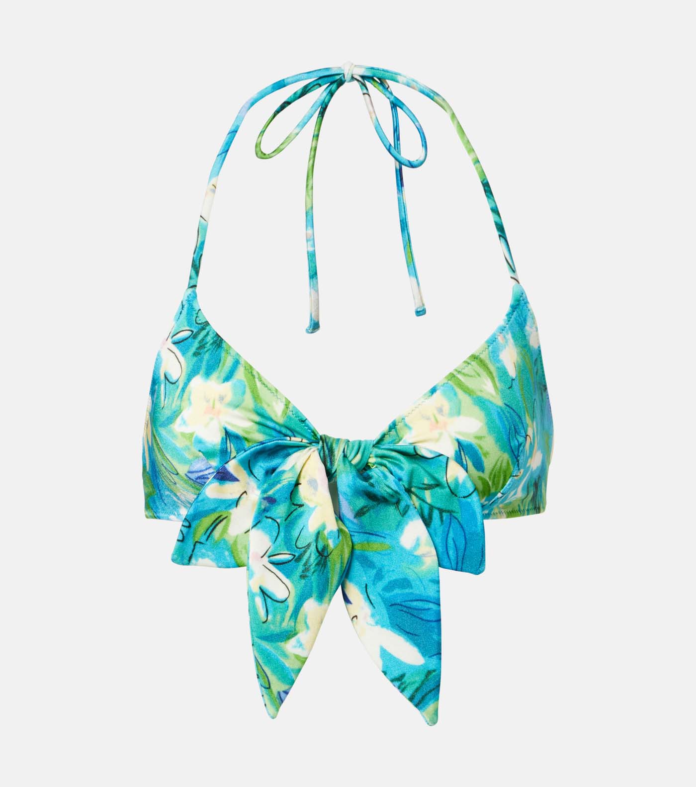 34 Chloé, Bow Detail Floral Bikini Top, Mytheresa.com