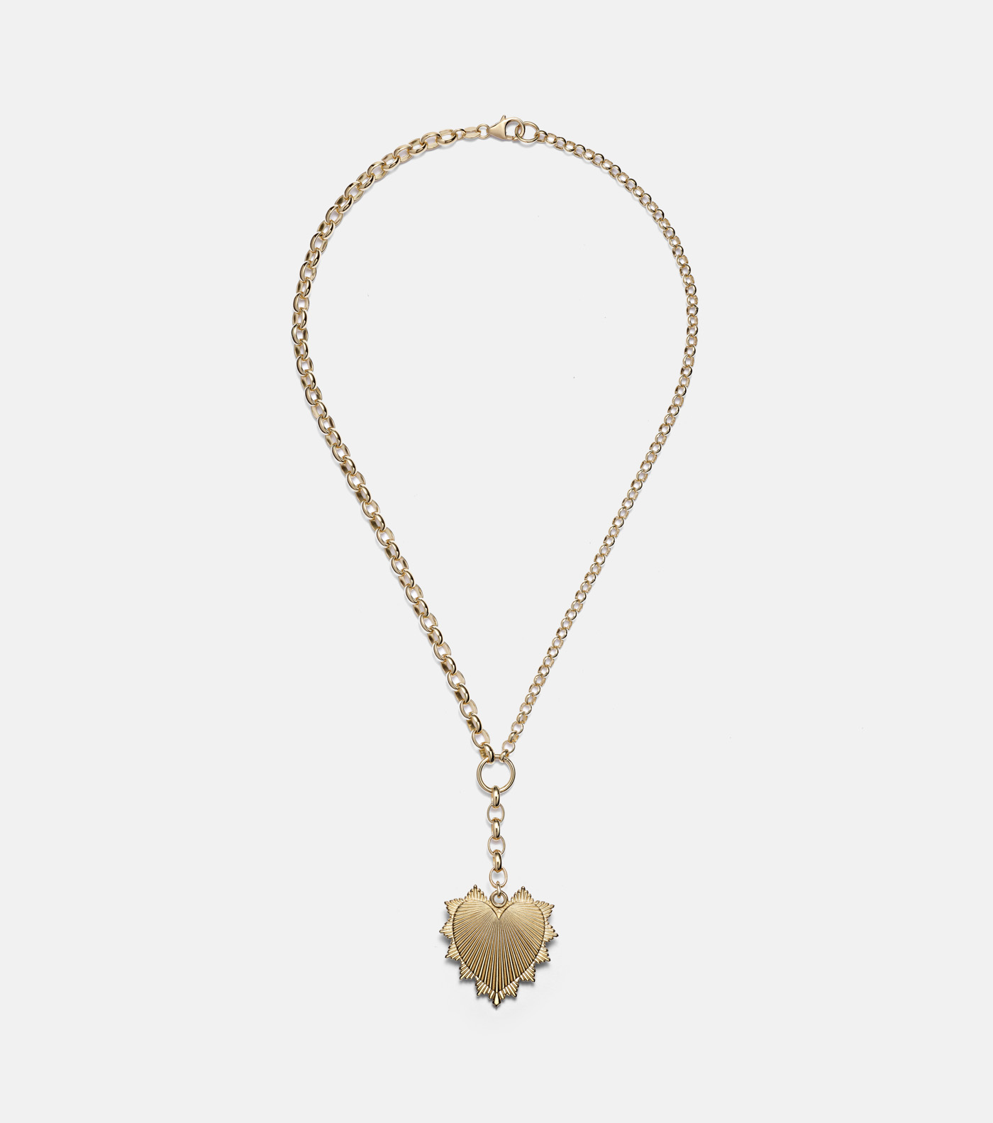 34 Foundrae, Radiating Heart 18kt Gold Pendant Necklace With Diamonds, Mytheresa.com