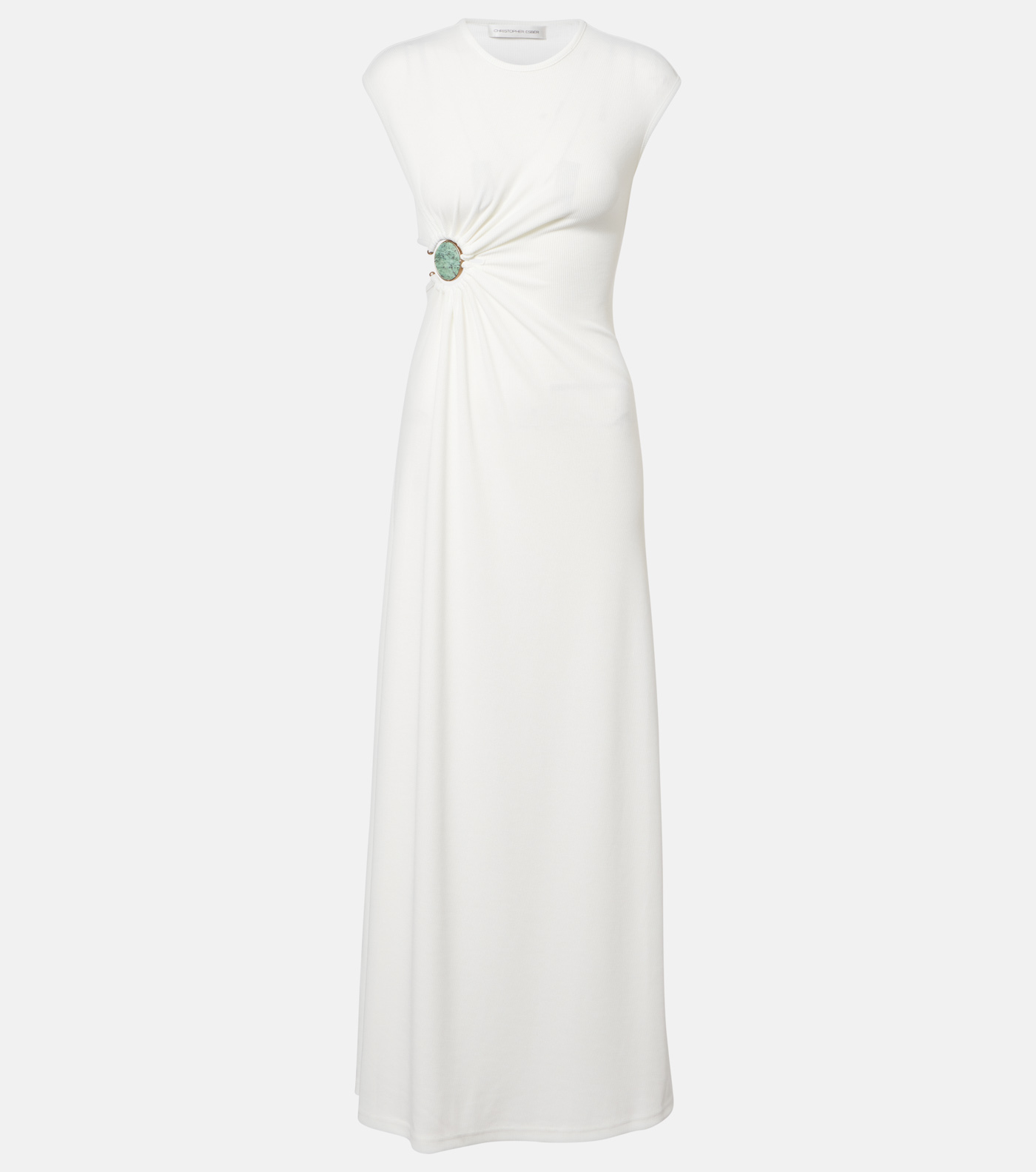 36 Christopher Esber Mineral Stone Embellished Jersey Gown, $750, Mytheresa.com