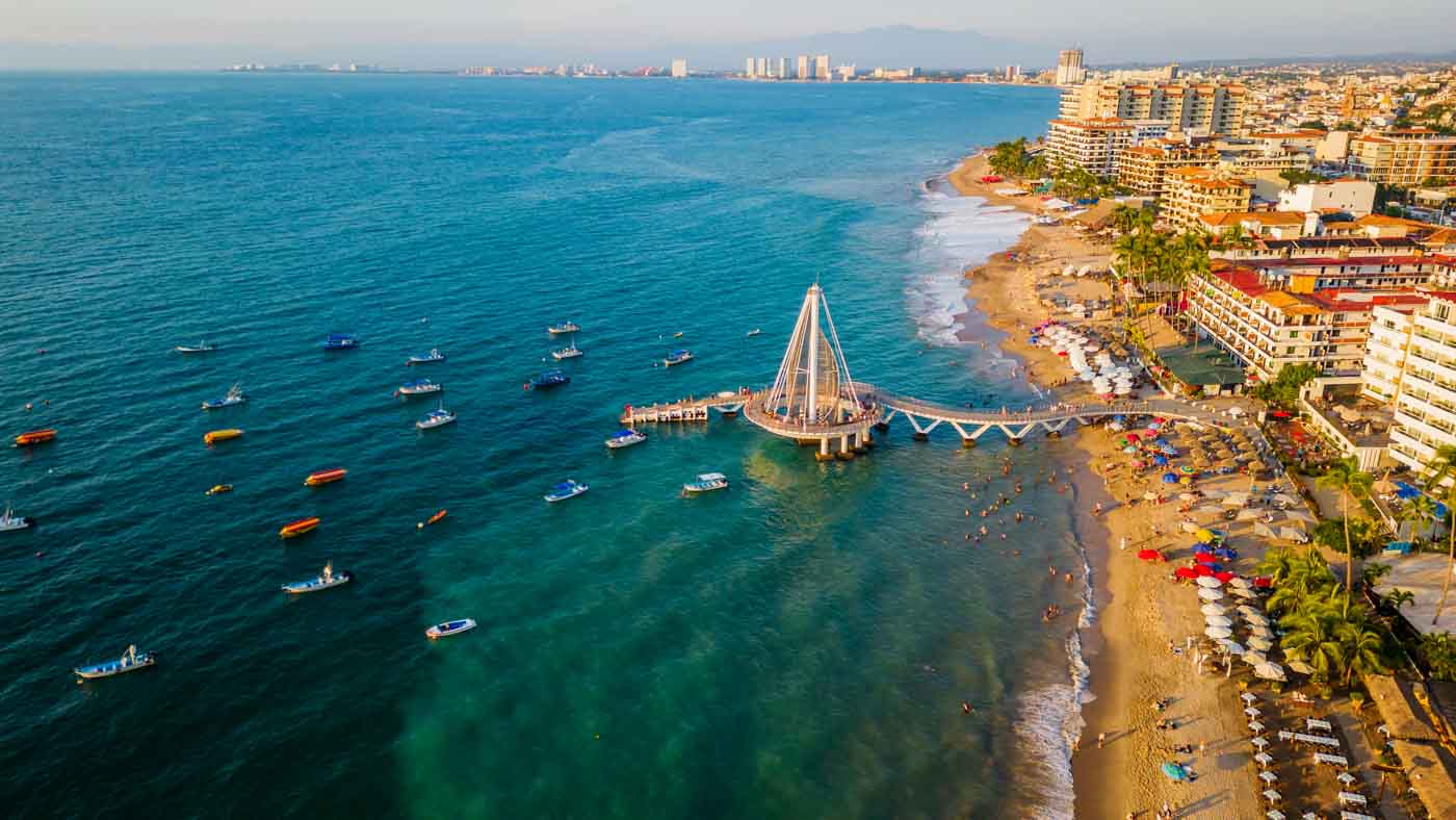 Aerial Of Puerto Vallarta, Mexico Riviera Nayarit