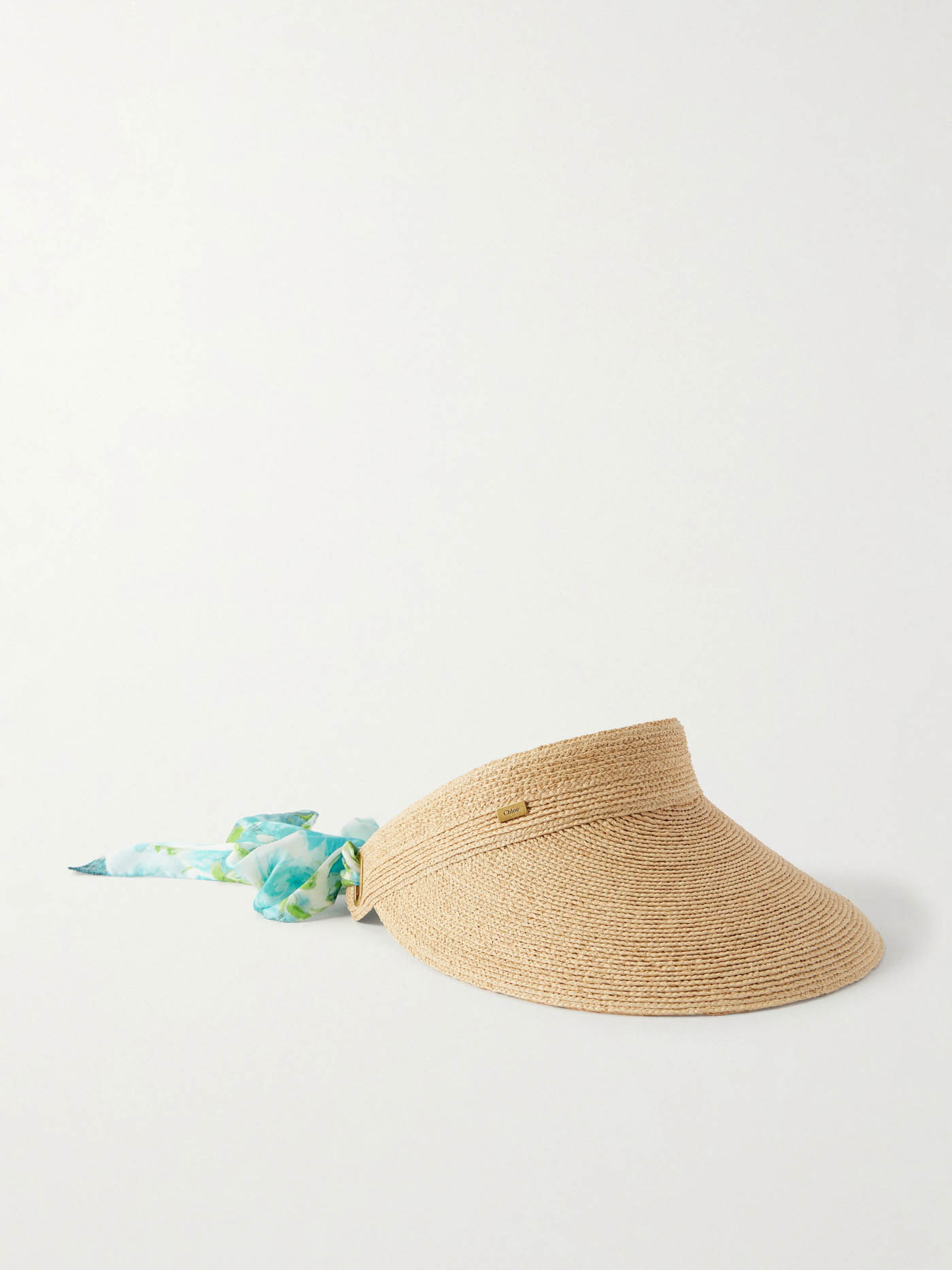 13 Chloé, Printed Silk Trimmed Woven Raffia Sunhat, Net A Porter.com