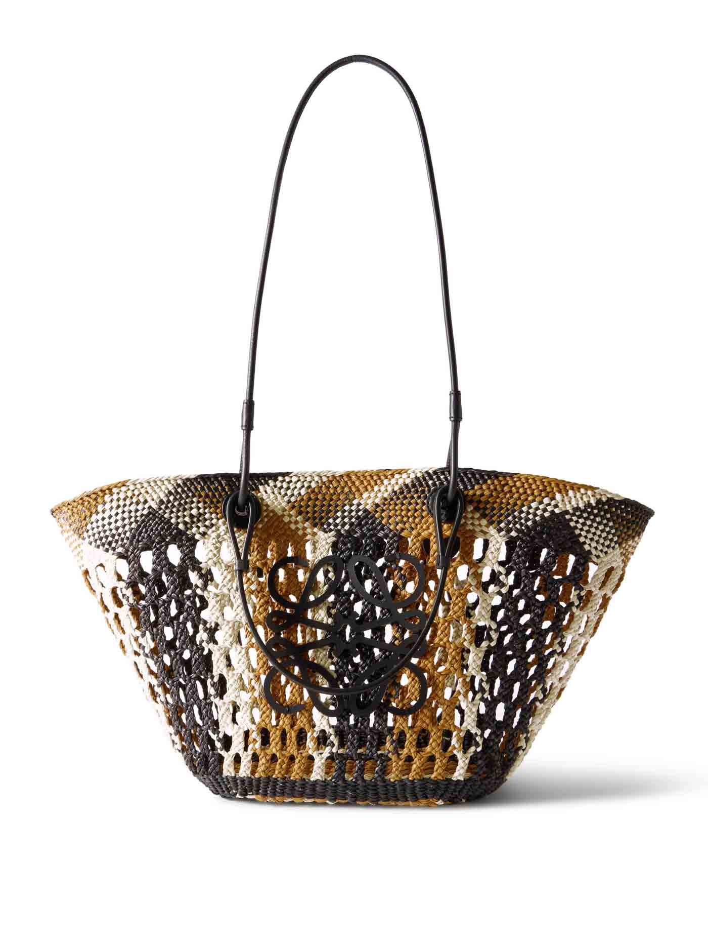 13 Loewe, + Paula's Ibiza Anagram Leather Trimmed Woven Palm Tote, Net A Porter.com