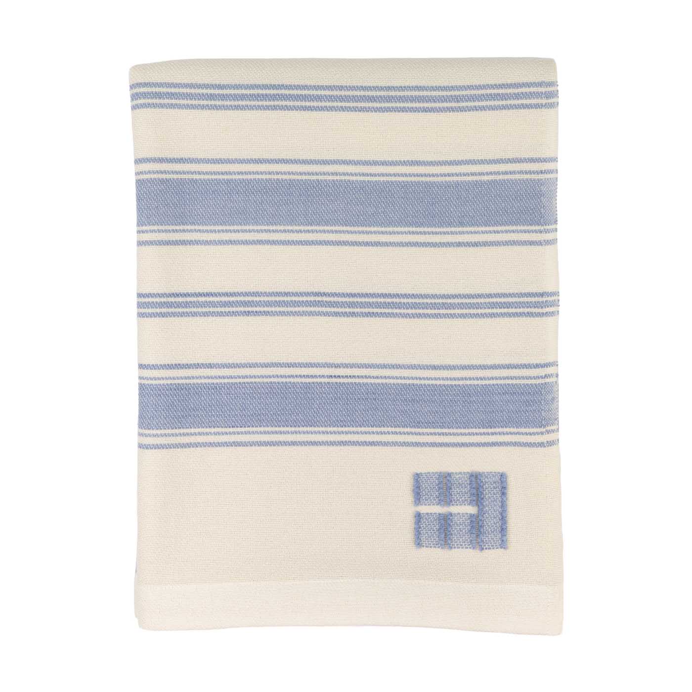 40 Casa Branca, Casa Branca X Swans Island Branca Stripe Throw In Sky, Biscotti, Winterberry, Casabranca.com.