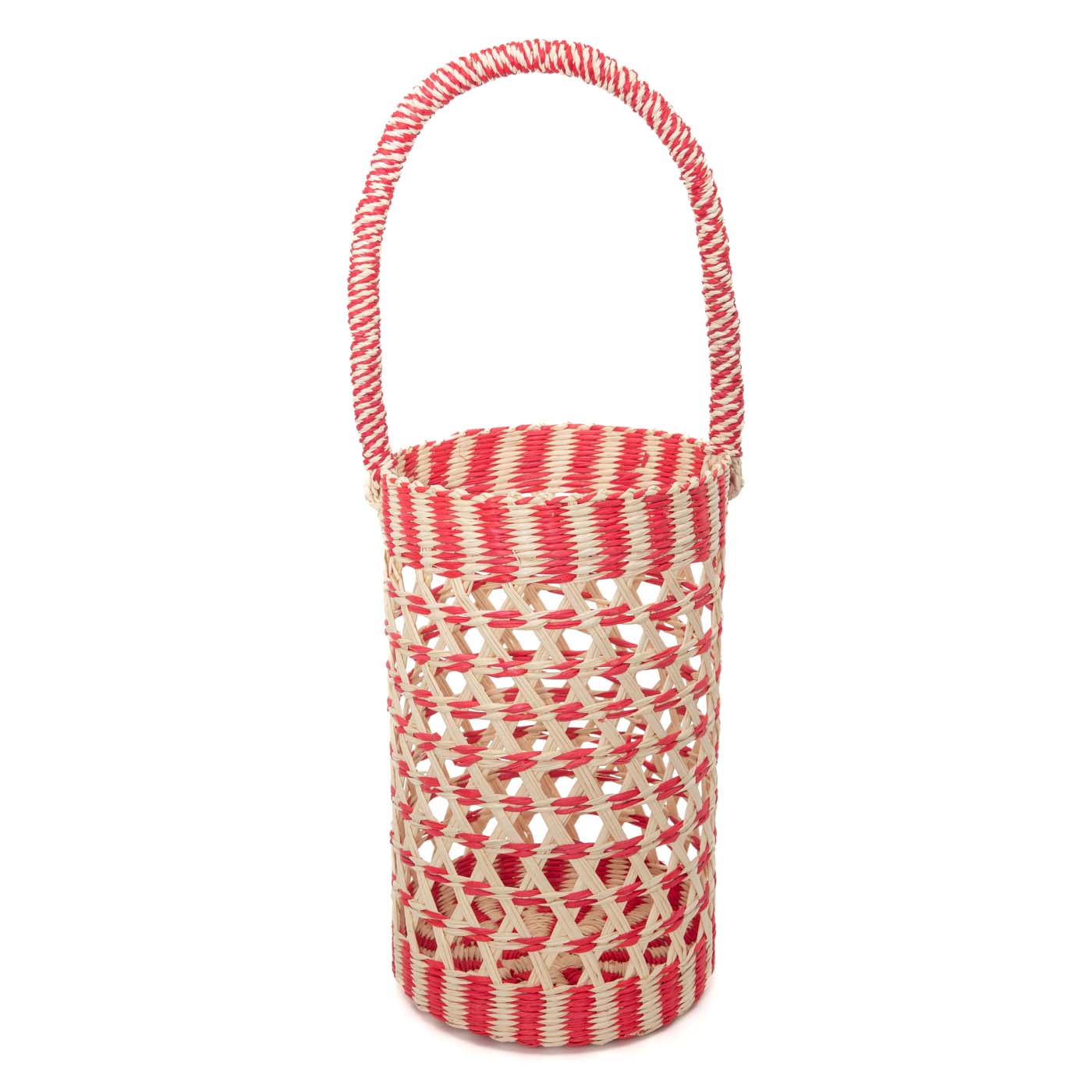 40 Casa Branca, Toquilla Straw Basket Purse And Bottle Bag In Branca Red, Casabranca.com