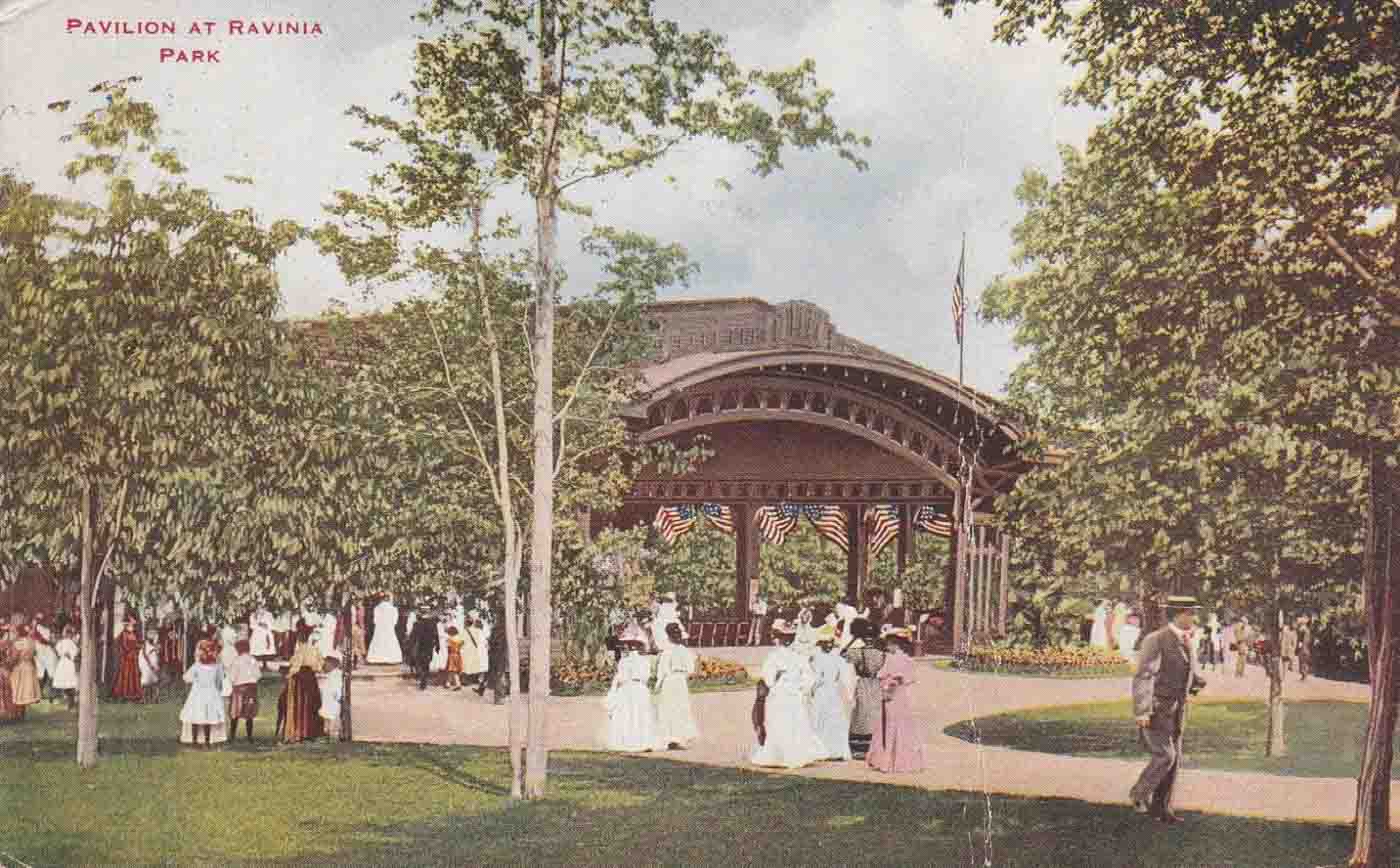 59 Pavilion And Surroundings At Ravina Park In The Early 1900s