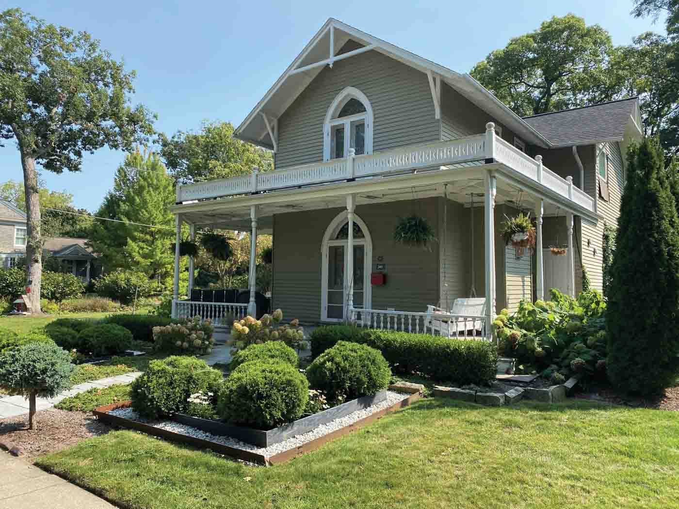 30 Lee Cottage (345 East Center, The Last Surviving Gothic Style Camp Meeting Cottage Left In Lake Bluff)