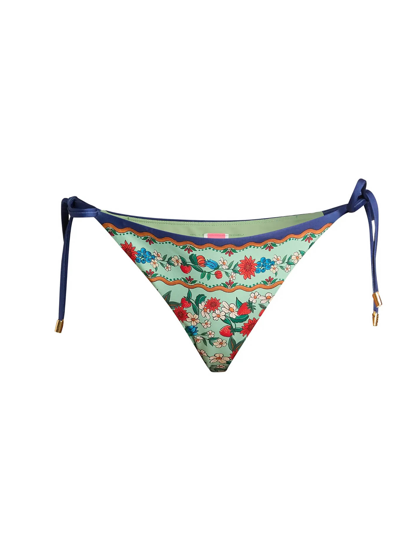 33 Farm Rio Fruit Beauty Faded Green Bikini Bottom, $118, Lilliealexanderboutique.com