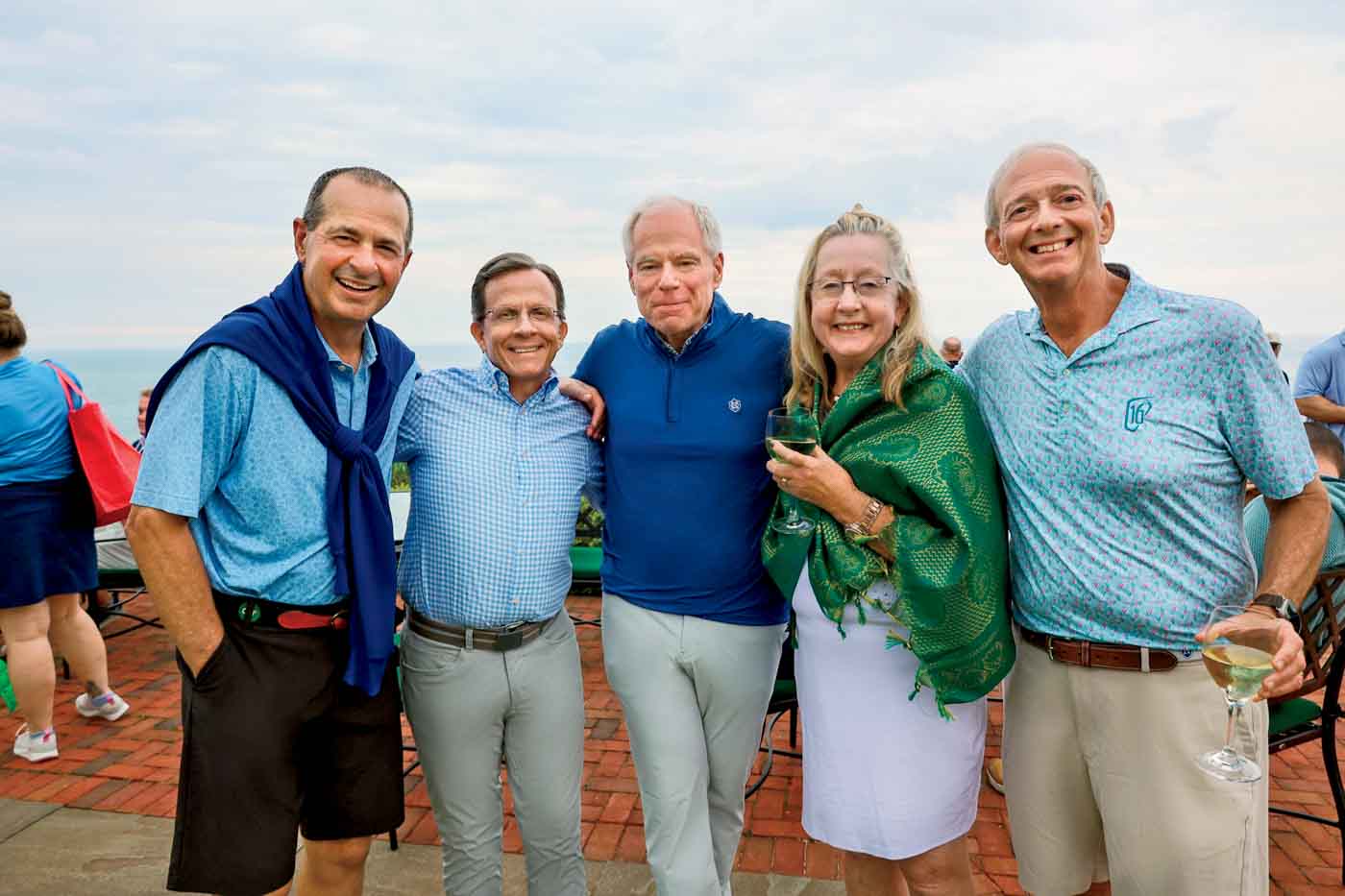 135 9. John Trinta, Patrick Sylvester, Golf Event Chair Ed Carey (lake Forest), Sherry Mcfall, Ken Porrello