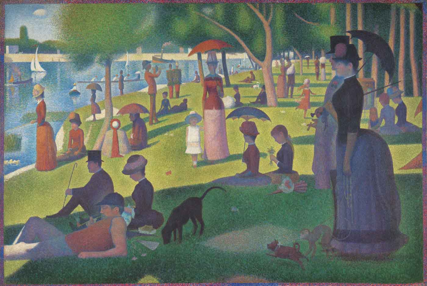 23 Georges Pierre Seurat. A Sunday On La Grande Jatte