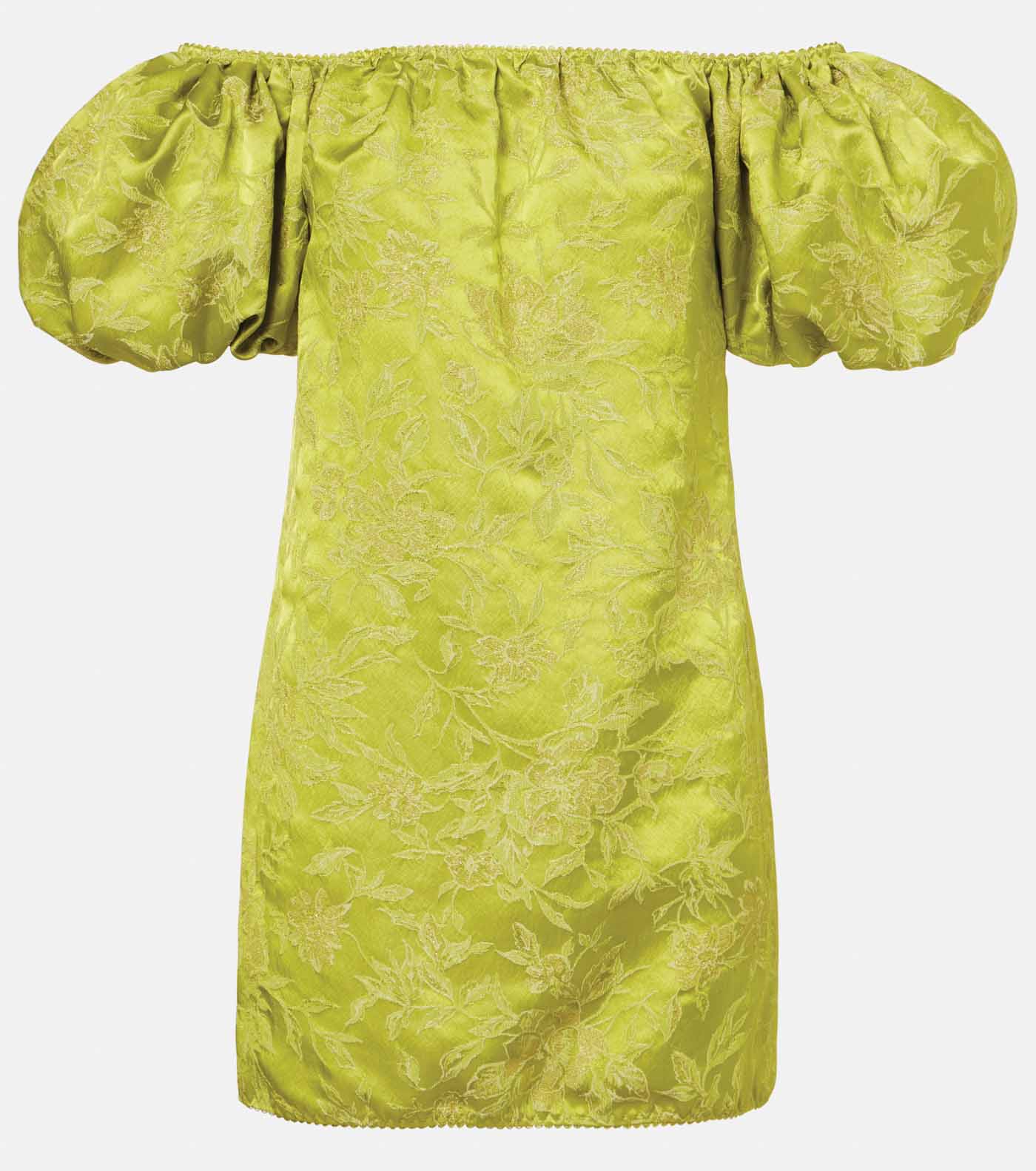 33 Saint Laurent, Embroidered Duchess Satin Minidress, Mytheresa.com