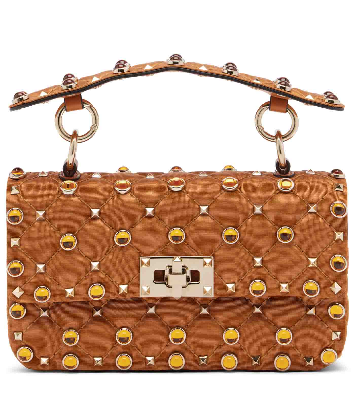 33 Valentino Garavani, Rockstud Spike Small Moiré Top Handle Bag, Mytheresa.com