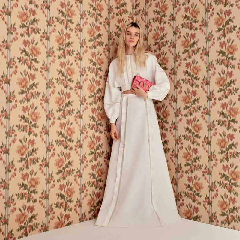 34 Main Valentino Lace Trimmed Blouse And Maxi Skirt, Mytheresa.com