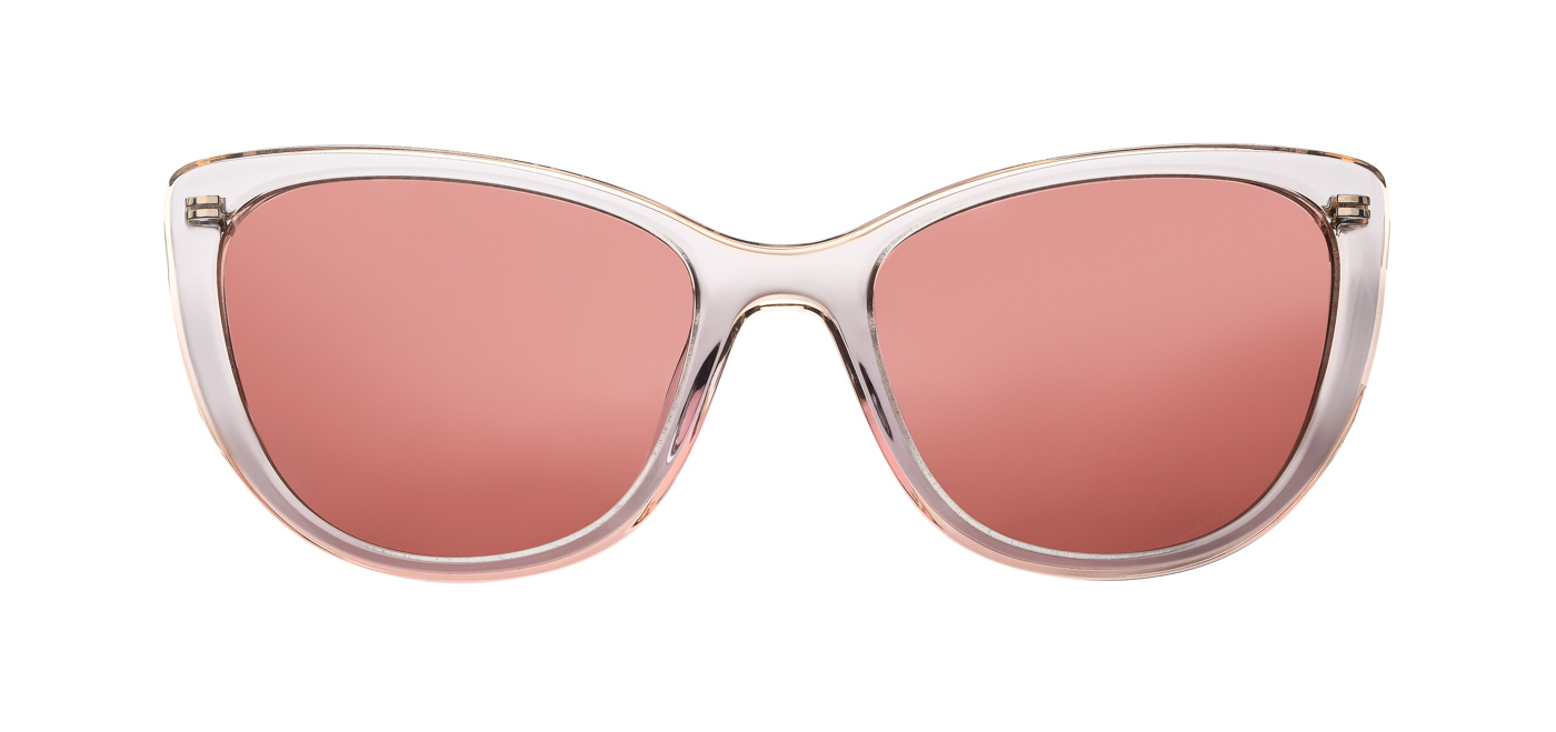 Sunglasses Isolated On White Background. Mockup Sunglasses Front View Closeup Design For Applying On A Portrait. Black Glasses Shape Cat Eye