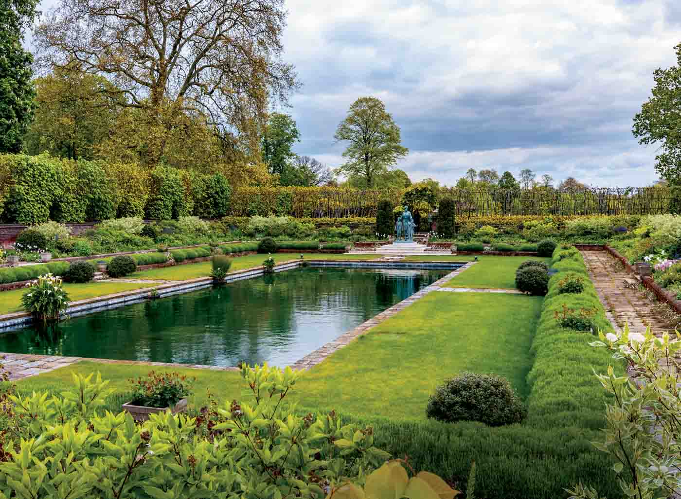 Kensington Gardens Landscape In Spring, London, Uk