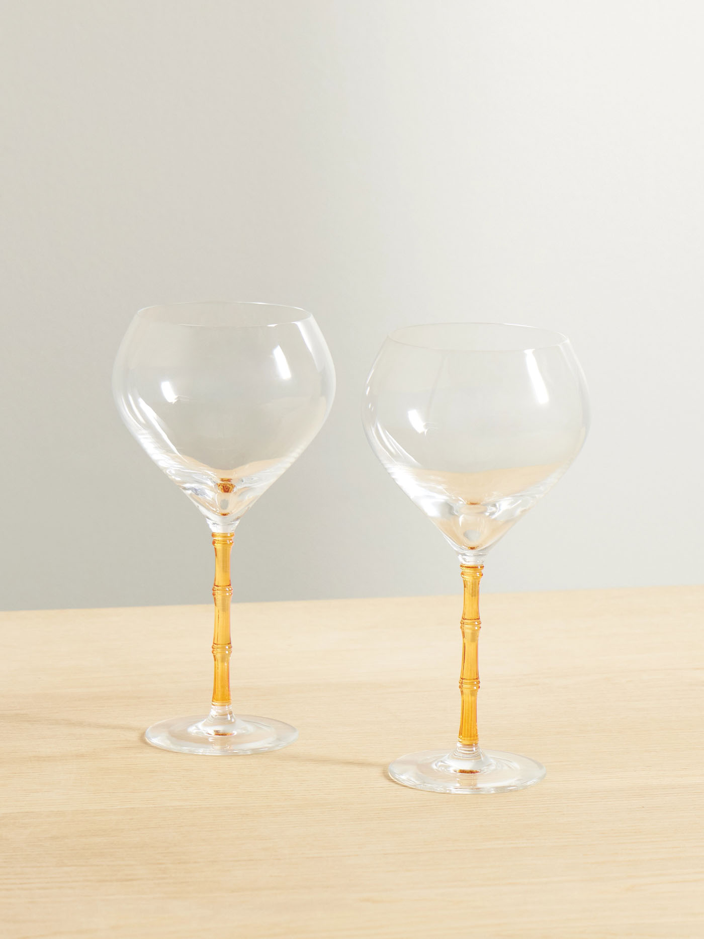 72 La Doublej, Bamboo Balloon Crystal Glasses, Net A Porter.com