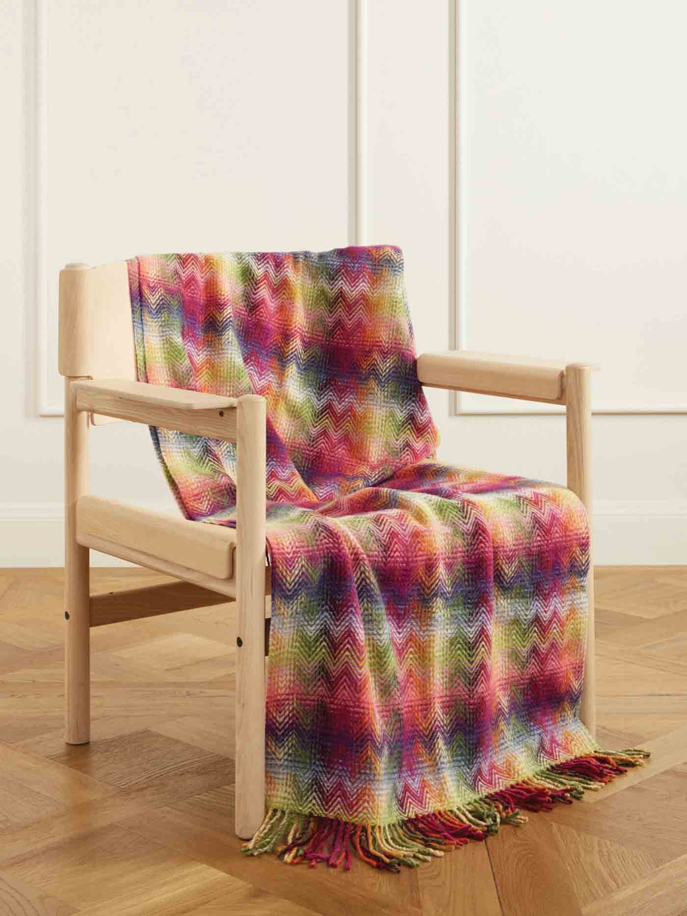 72 Missoni Home, Montgomery Fringed Striped Recycled Wool Blend Throw, Net A Porter.com