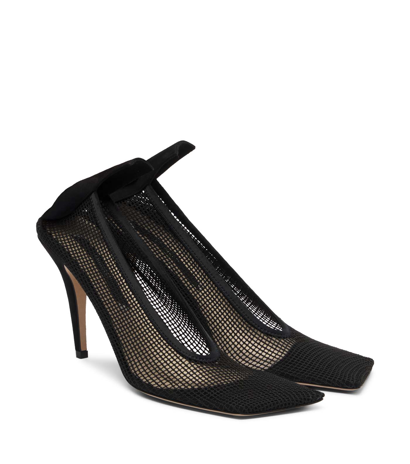 36 Christen, Edge Stretch Suede Trimmed Mesh Pumps, Mytheresa.com