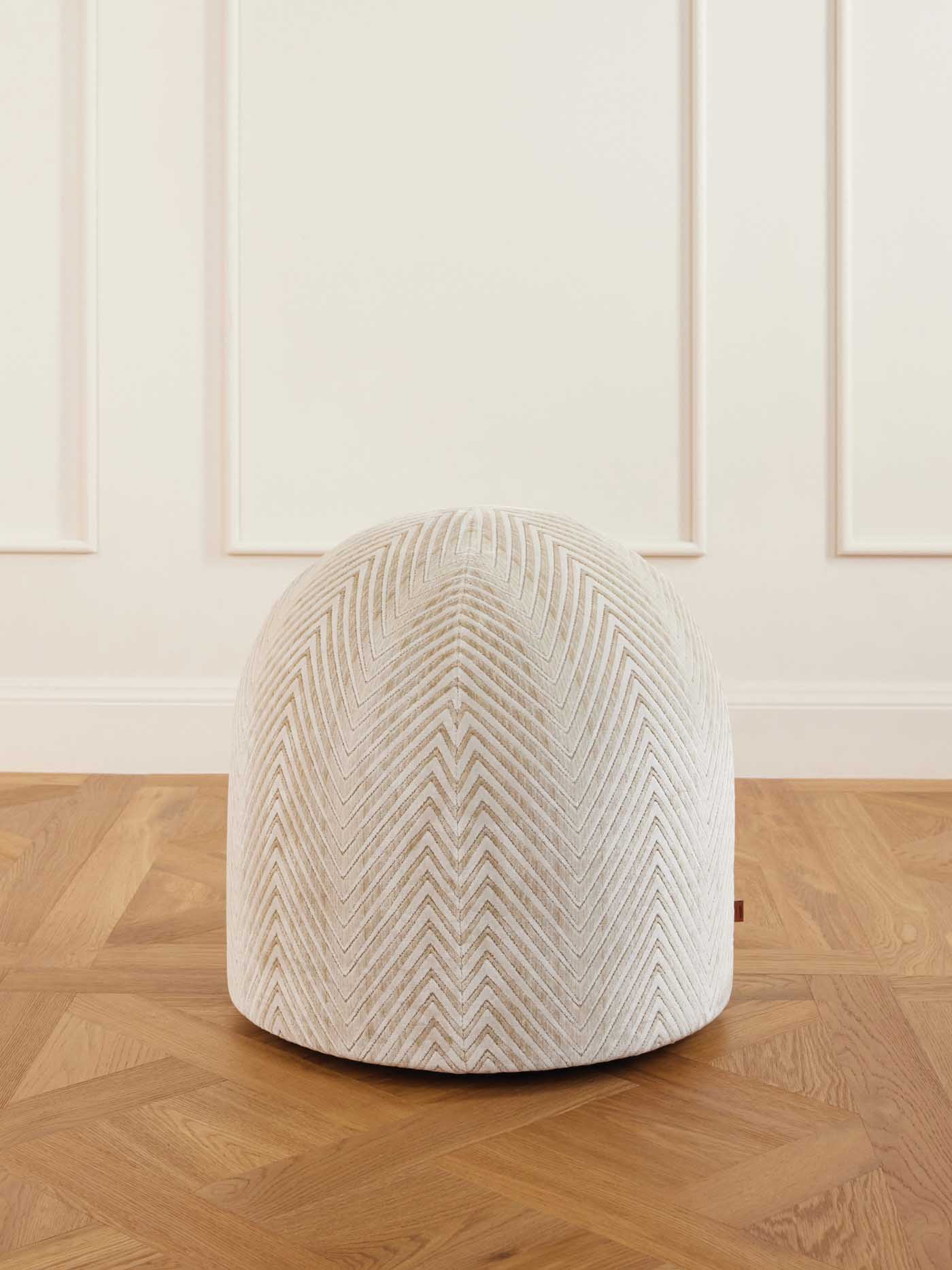 72 Missoni Home, Ziggy Striped Velvet Pouf, Net A Porter.com