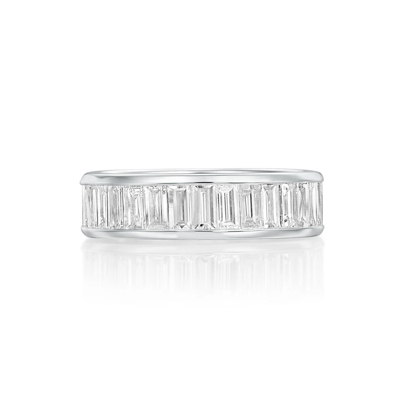River North 6 Mm Baguette Channel Wedding Band