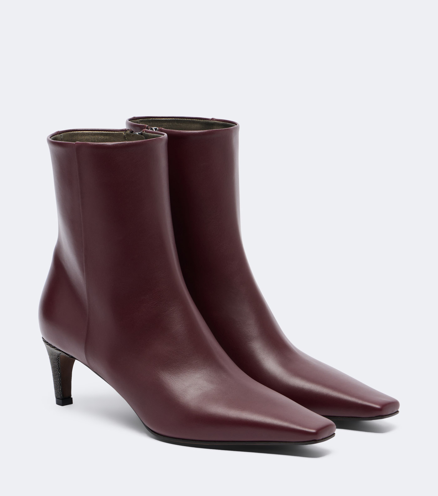 37 Brunello Cucinelli, Monili Leather Ankle Boots, Mytheresa.com