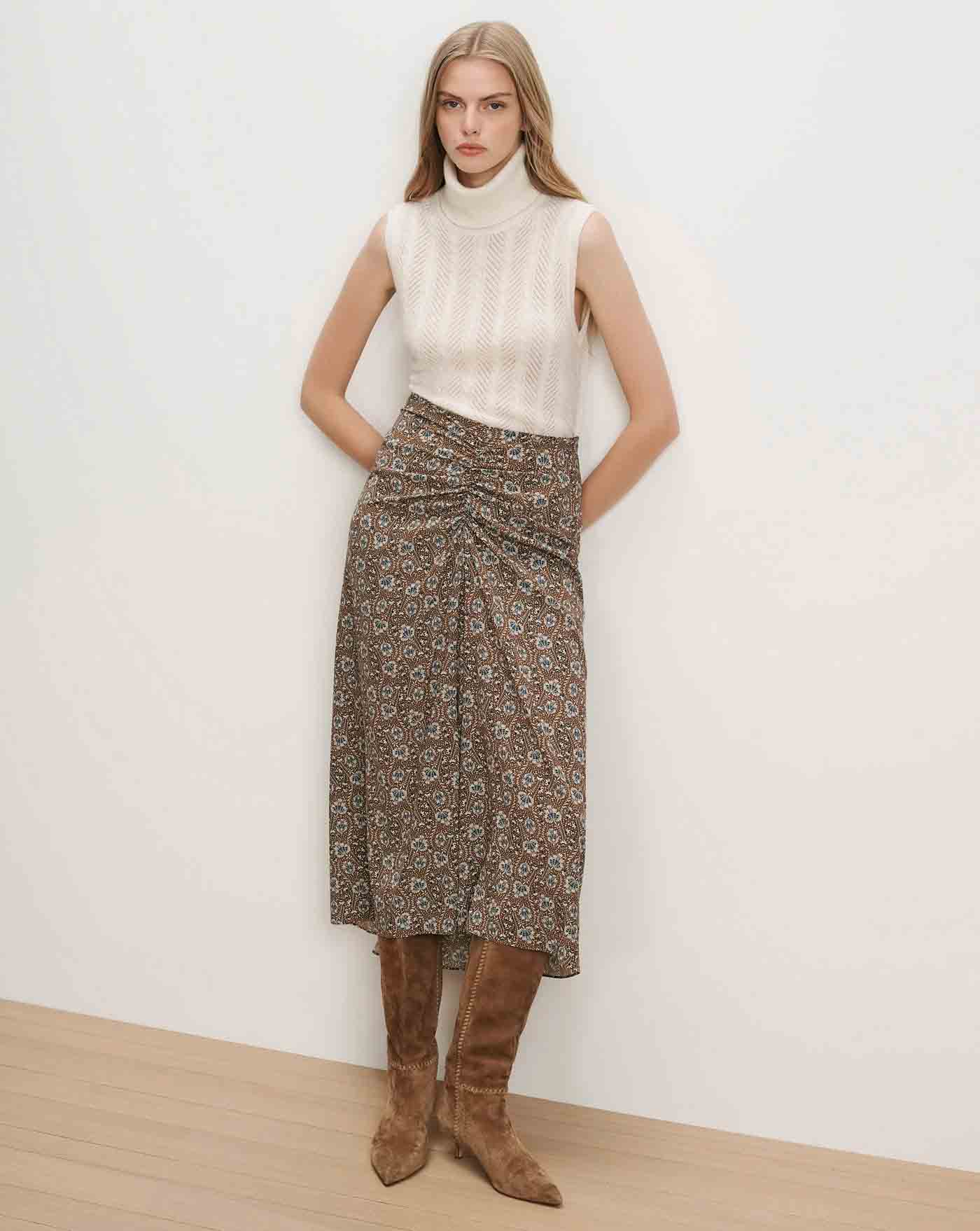 42 Veronica Beard Limani Floral Midi Skirt, $598, Saksfifthavenue.com