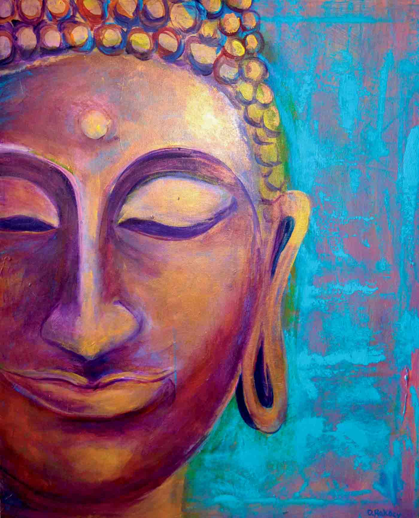 56 Going Within, 24” X 30” Acrylic On Canvas. Photography By Osio Brown Studios