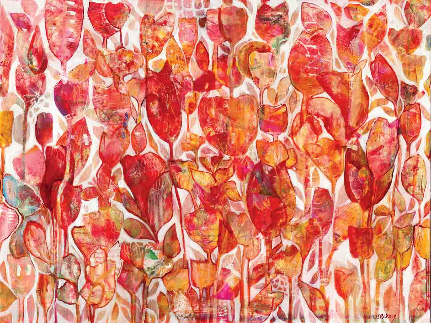 56 In Harmony, 40” X 30” Acrylic On Canvas. Photography By Osio Brown Studios