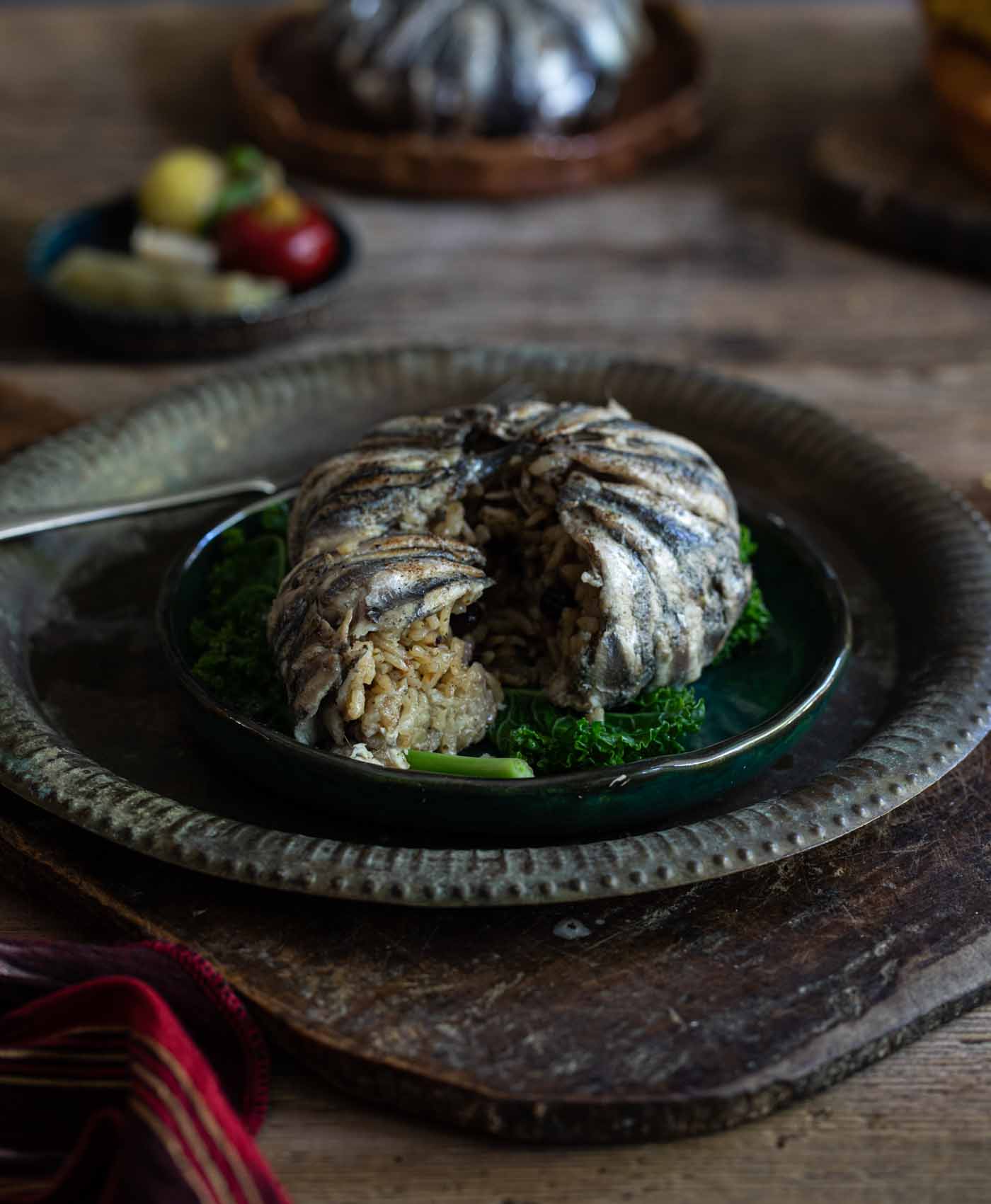 76 Hamsili Pilav A Black Sea Recipe Of Oven Baked Pilaf Encased In Fresh Anchovies