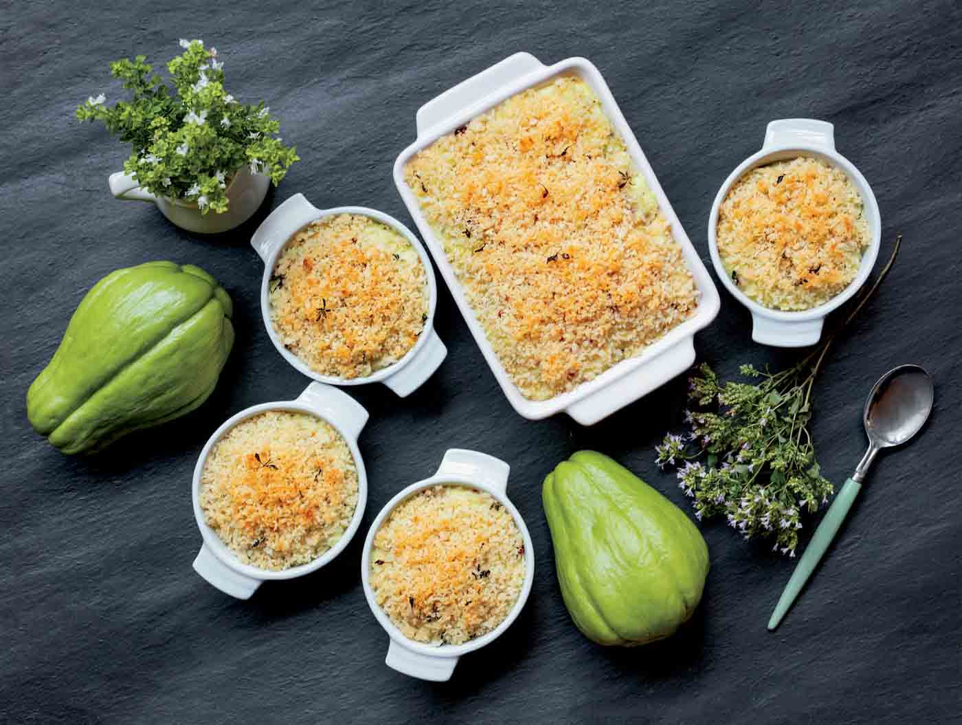 80 Mirlitonsquashgratin 11x15 Copyrightmkrogers B2 9082 Copy